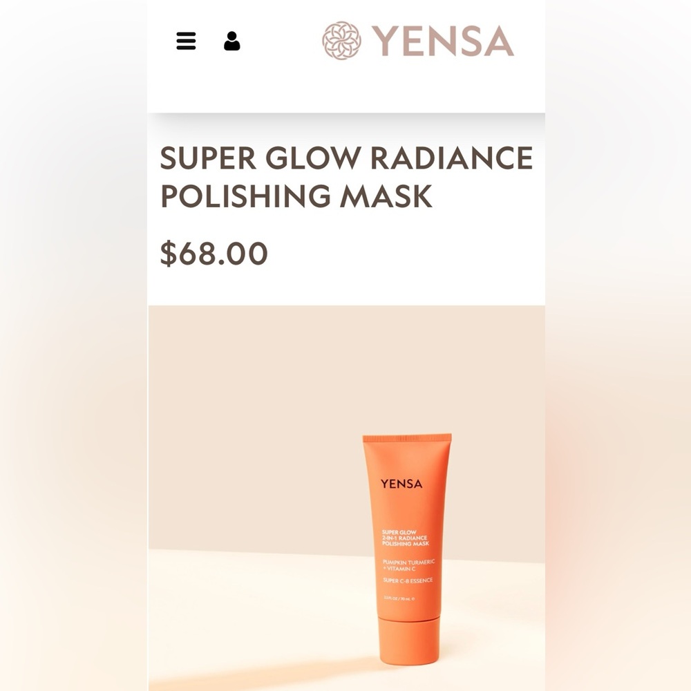 Yensa Pumpkin Turmeric 2 N 1 Radiance Polishing Mask